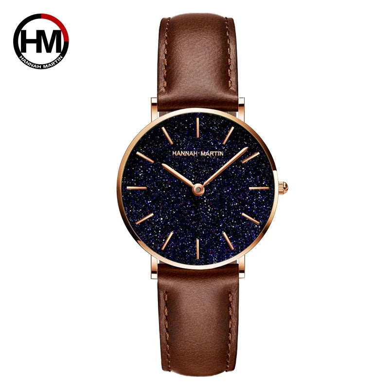Sahara Desert Dial New Design 2021 Top Brand Luxury Japan Quartz Wristwatch Stainless Steel Rose Gold Waterproof Watch for Women SK Accessories