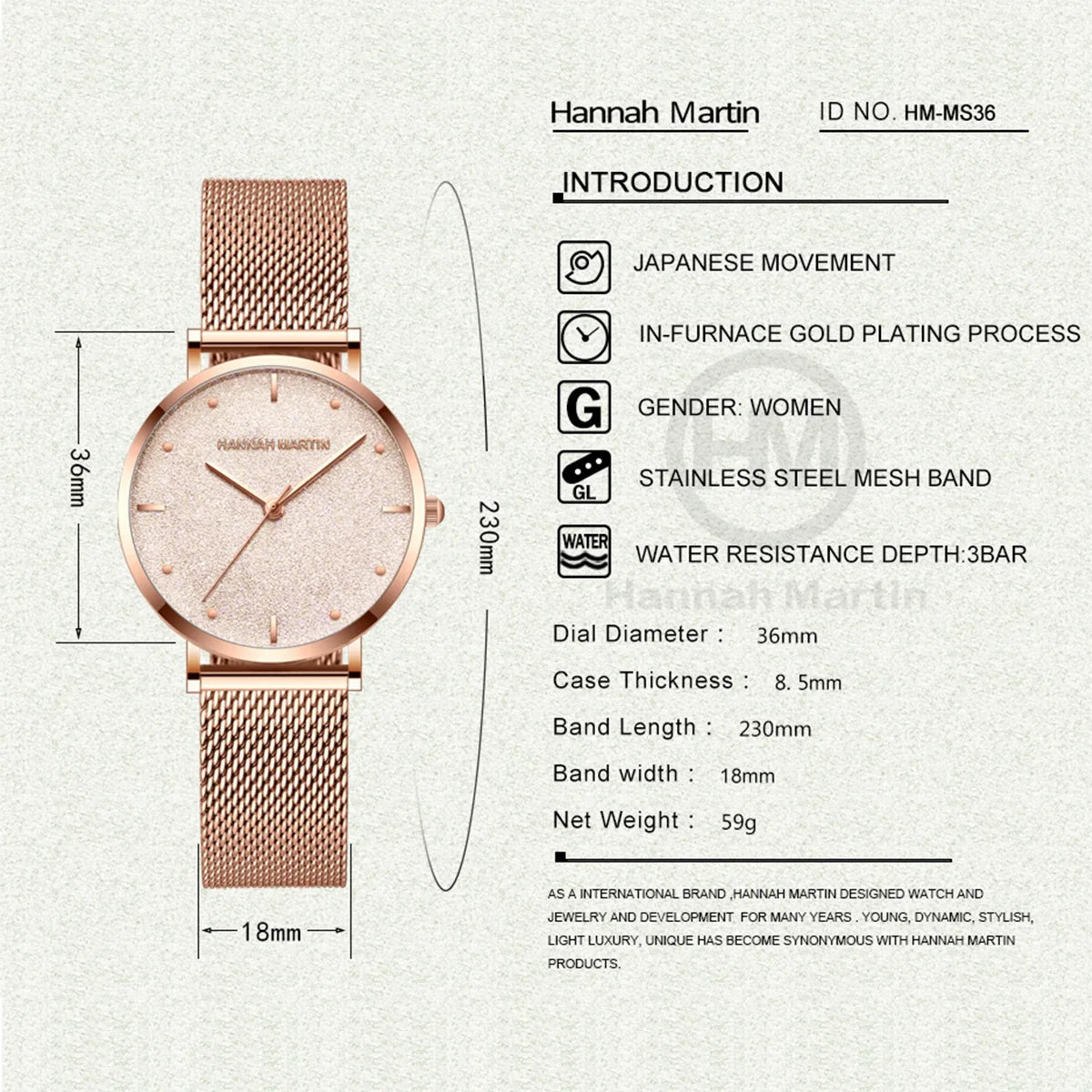 Sahara Desert Dial New Design 2021 Top Brand Luxury Japan Quartz Wristwatch Stainless Steel Rose Gold Waterproof Watch for Women SK Accessories