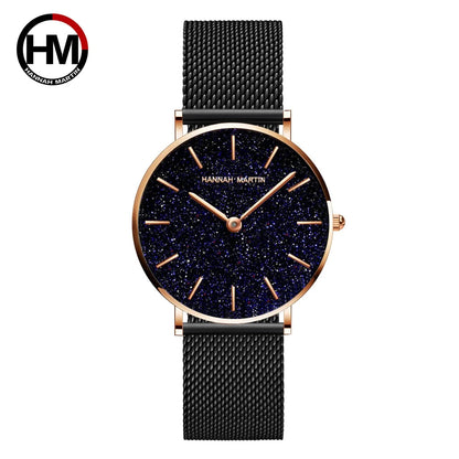 Sahara Desert Dial New Design 2021 Top Brand Luxury Japan Quartz Wristwatch Stainless Steel Rose Gold Waterproof Watch for Women SK Accessories