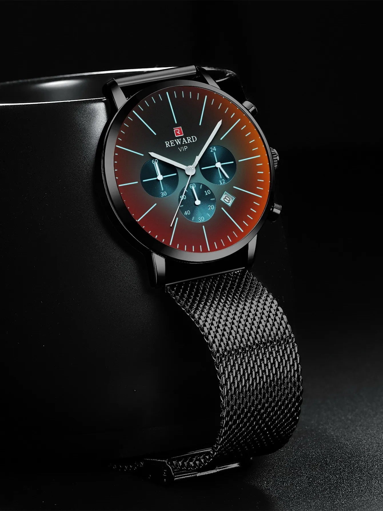 REWARD Fashion Men Wrist Watches Luxury Business Timepieces Date Chronograph Waterproof Sport Crystal Glass Men's Wristwatches SK Accessories