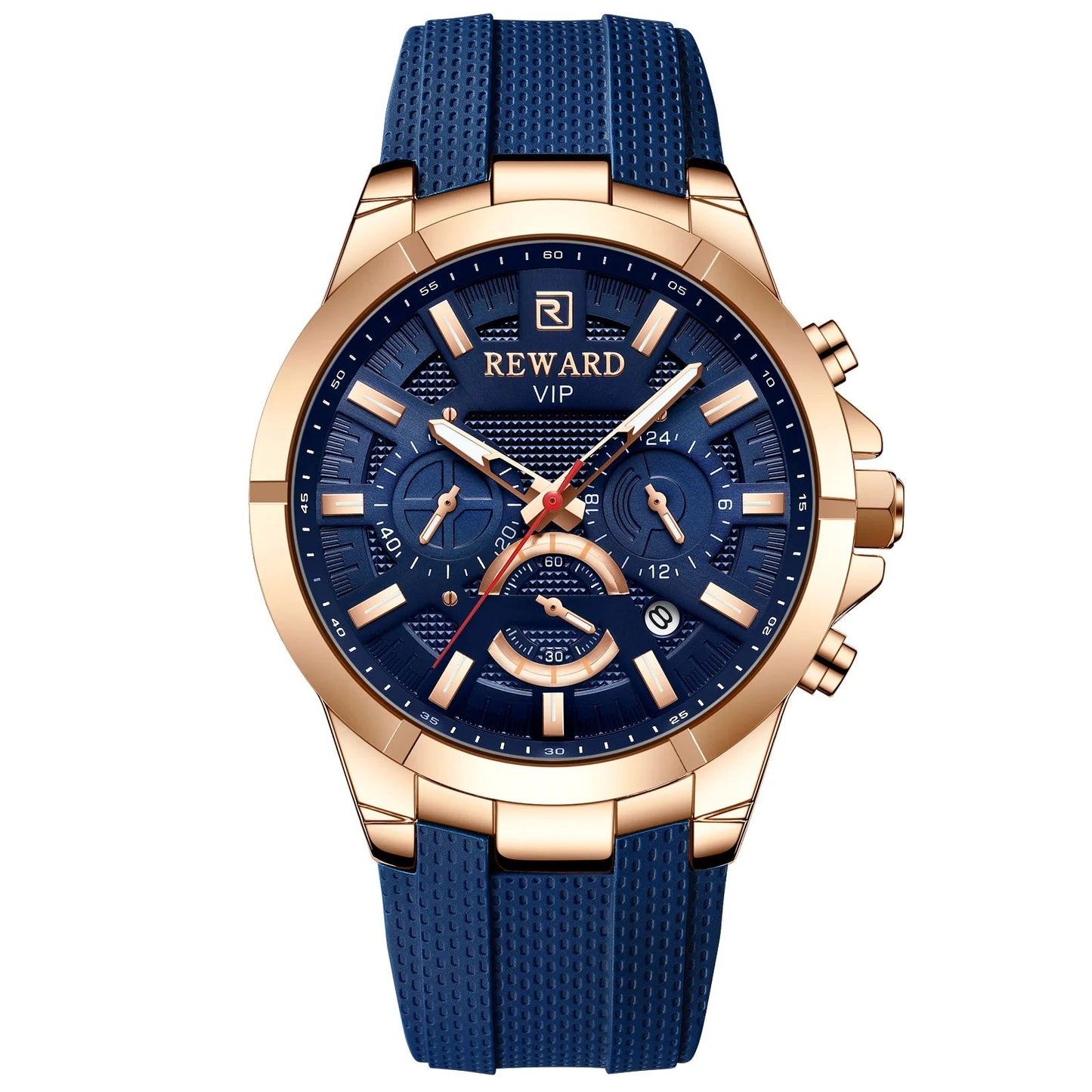 REWARD functional mens wristwatch luminous alloy analog quartz watch waterproof luxury sport watch for men SK Accessories