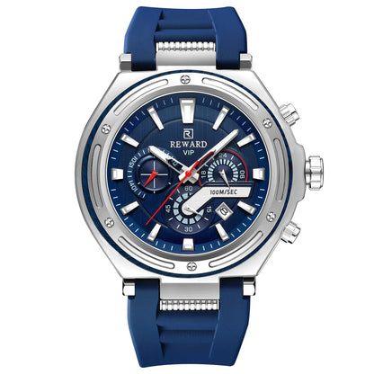 REWARD new watch for men ultra big case silicone sport quartz watches luminous hands 3bar waterproof mens writstwatch SK Accessories