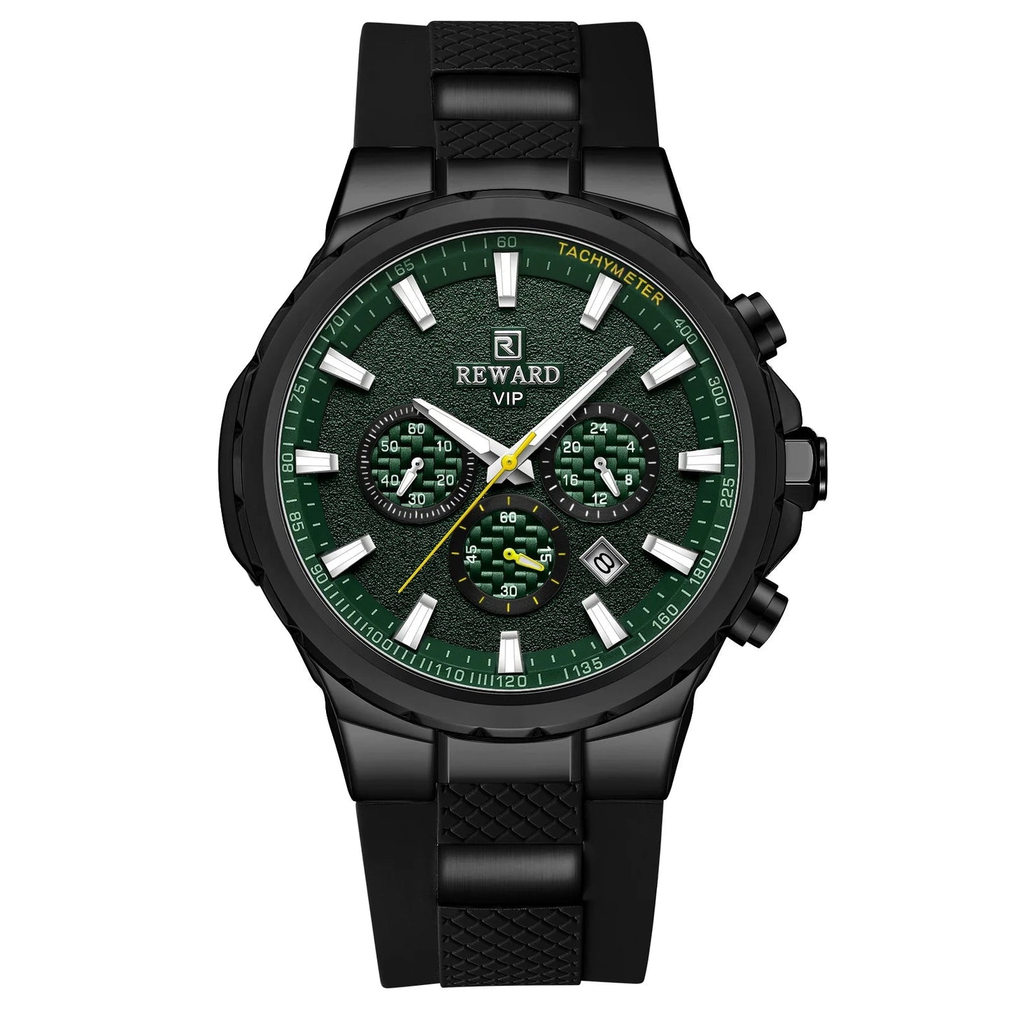 REWARD new fashion men's watch silicone strap chronograph 3bar waterproof sport quartz watch for men SK Accessories