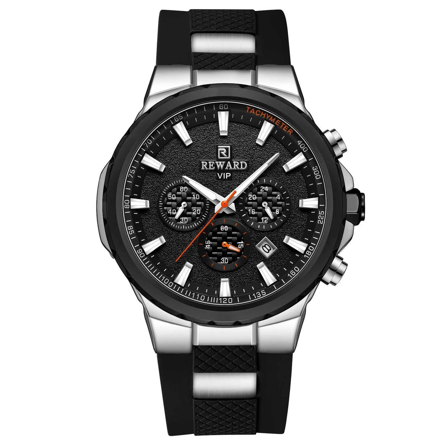 REWARD new fashion men's watch silicone strap chronograph 3bar waterproof sport quartz watch for men SK Accessories