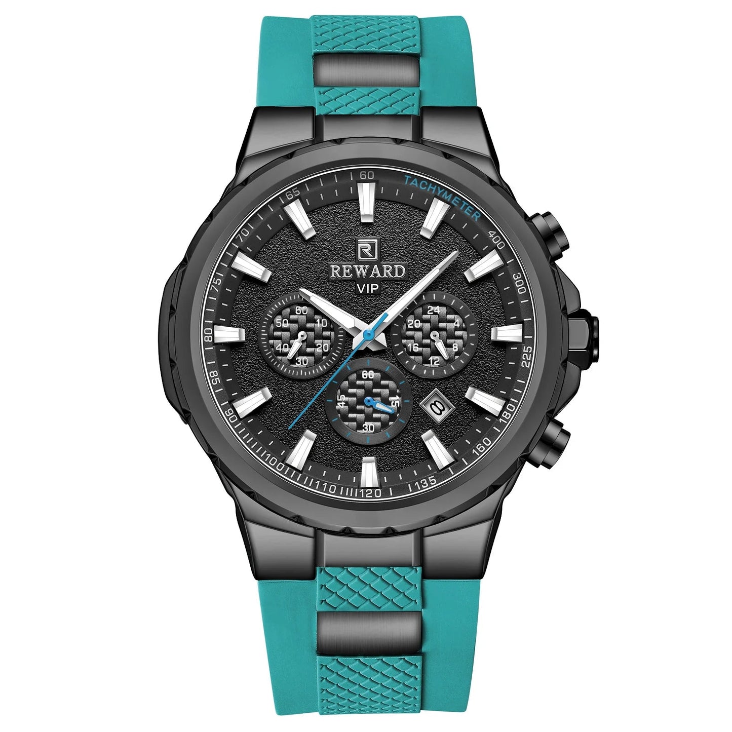 REWARD new fashion men's watch silicone strap chronograph 3bar waterproof sport quartz watch for men SK Accessories