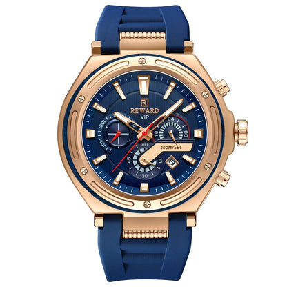 REWARD new watch for men ultra big case silicone sport quartz watches luminous hands 3bar waterproof mens writstwatch SK Accessories