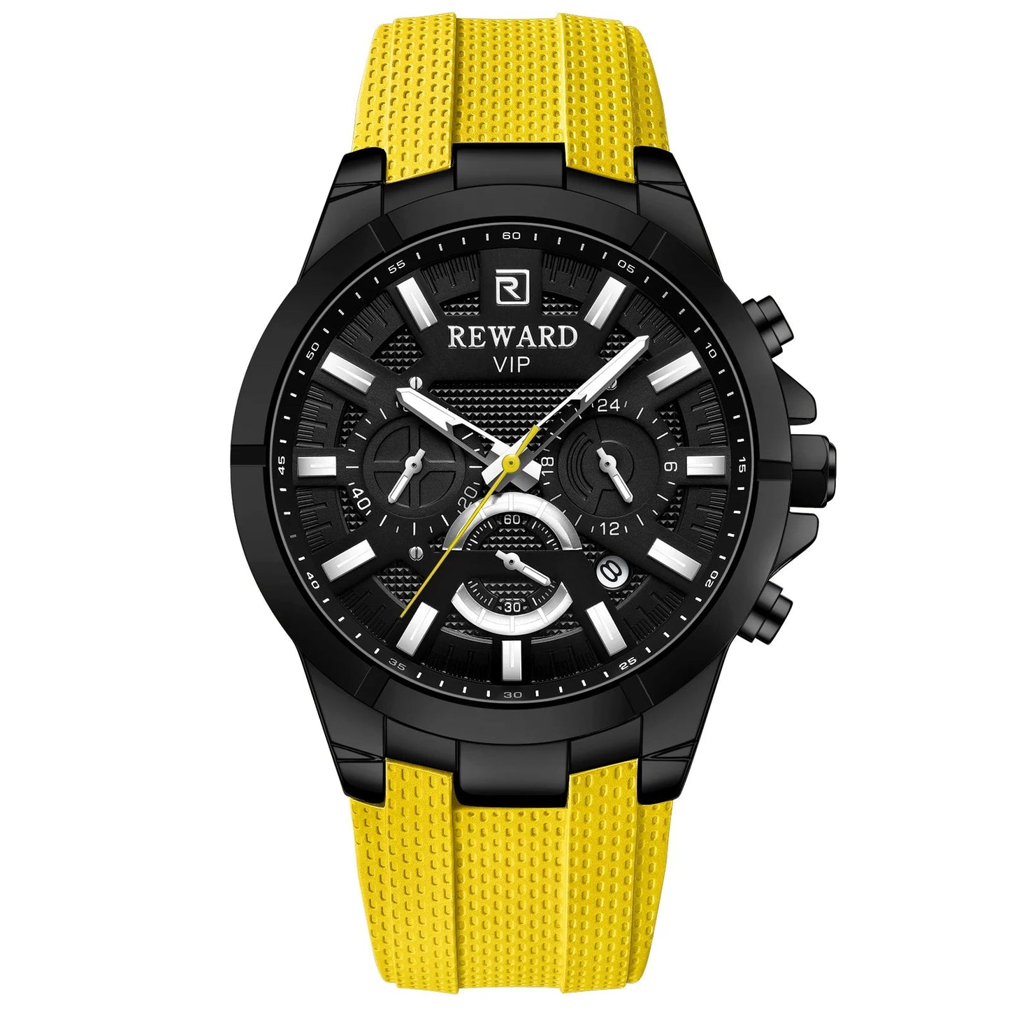 REWARD functional mens wristwatch luminous alloy analog quartz watch waterproof luxury sport watch for men SK Accessories