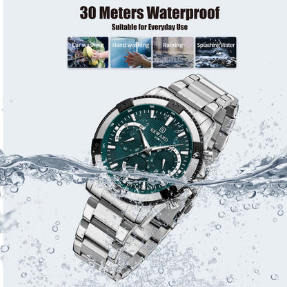 REWARD Casual Watch for Men Luxury Stainless Steel Wristwatch Fashion Quartz Analog Waterproof Luminous Date Mens Wrist Watches SK Accessories
