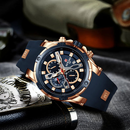 REWARD New Quartz Watches for Men Luxury Brand Big Dial Watch Waterproof Sport Wristwatch Silicone Band Chronograph Clock SK Accessories