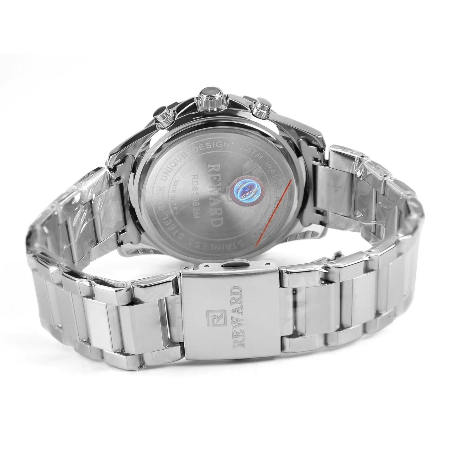 REWARD Casual Watch for Men Luxury Stainless Steel Wristwatch Fashion Quartz Analog Waterproof Luminous Date Mens Wrist Watches SK Accessories