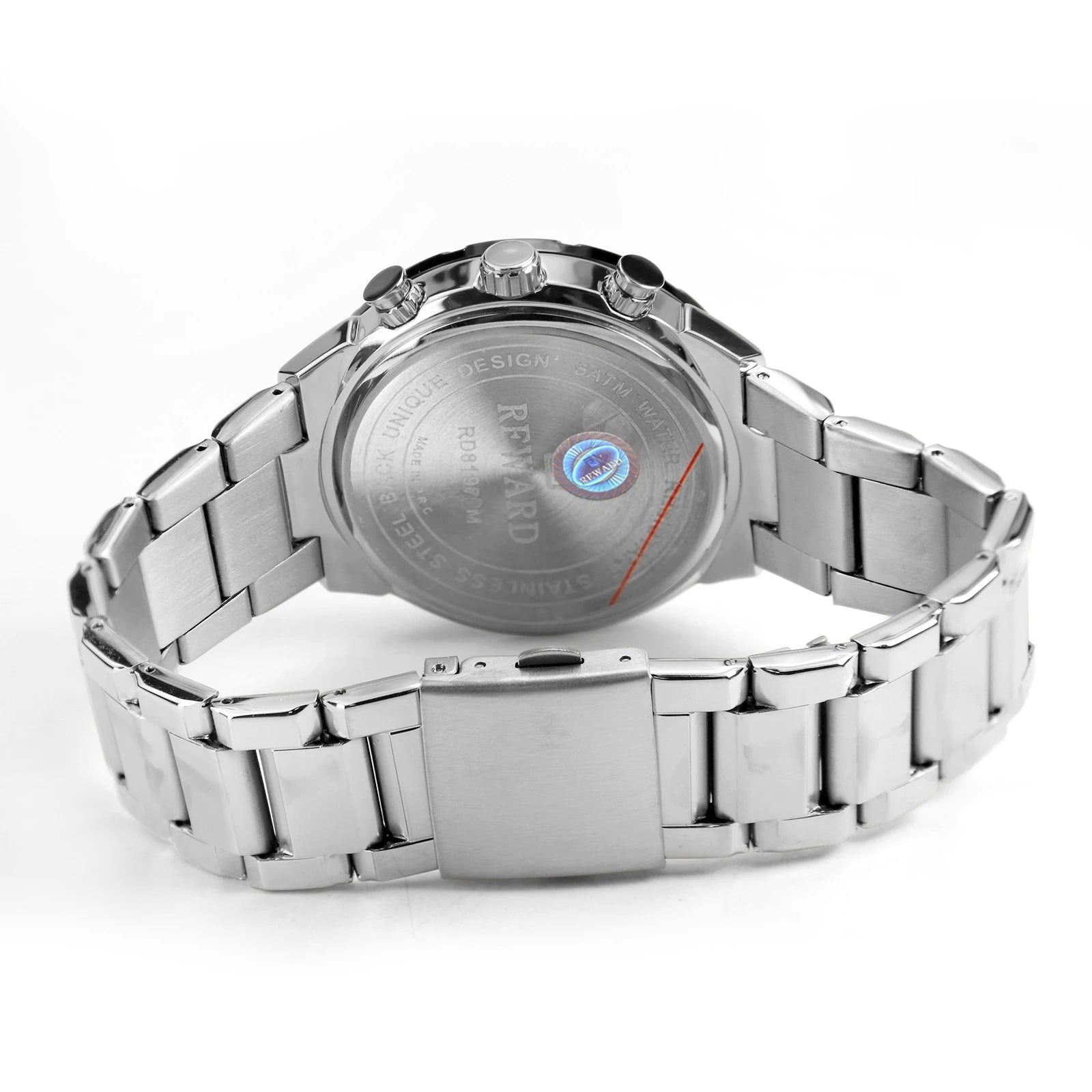 REWARD Mens Watch Quartz Waterproof Luminous Date Stainless Steel Wrist Watches Luxury Casual Watch for Men SK Accessories